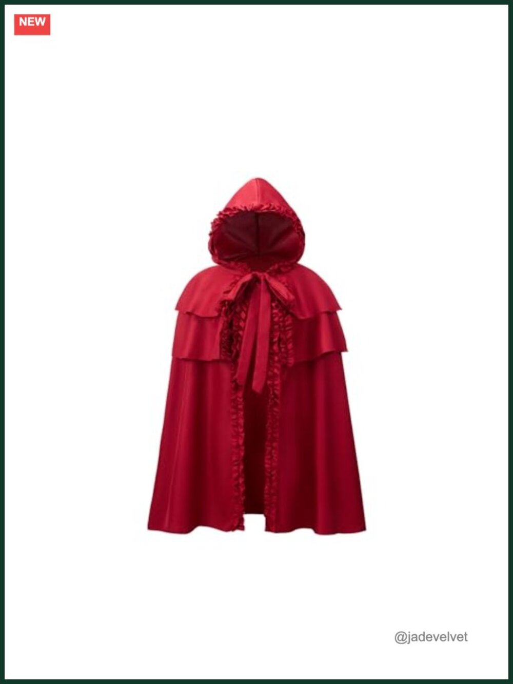 Little Red Riding Hood Cape Adult Hooded Cloak Halloween Costume